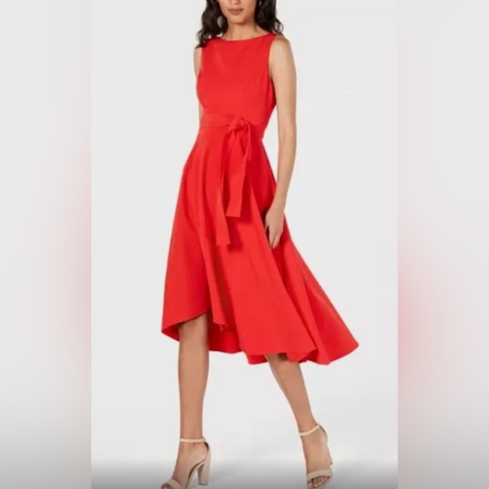 Vince Camuto high low red dress